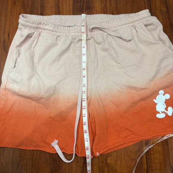 Disney Spirit Jersey Shorts Orange Ombre Drawstring Size XXL - Picture 7 of 7